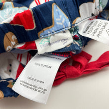 Load image into Gallery viewer, Unisex Peter Alexander, cotton Christmas pyjama top &amp; shorts, GUC, size 4,  