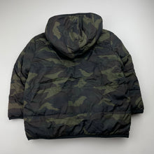 Load image into Gallery viewer, Boys Lily &amp; Dan, reversible camo print / black hooded jacket / coat, GUC, size 3,  