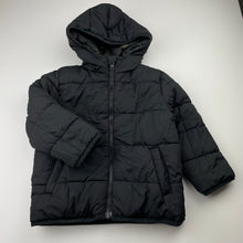 Load image into Gallery viewer, Boys Lily &amp; Dan, reversible camo print / black hooded jacket / coat, GUC, size 3,  