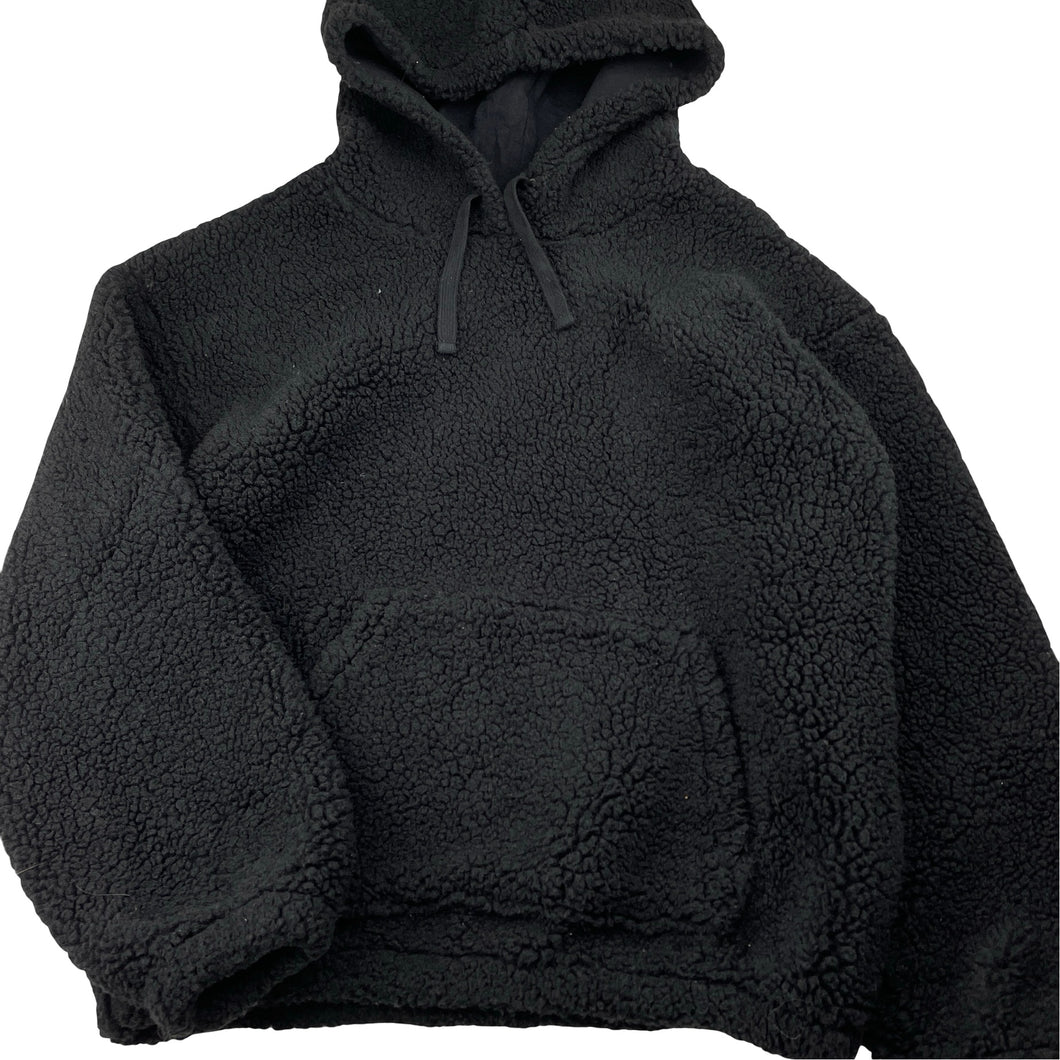 Unisex KID, thick black fleece hoodie sweater, GUC, size 12,  