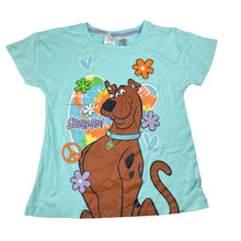 Load image into Gallery viewer, Girls SCOOBY-DO, soft cotton pyjama tee / top, EUC, size 10,  