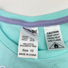 Load image into Gallery viewer, Girls SCOOBY-DO, soft cotton pyjama tee / top, EUC, size 10,  