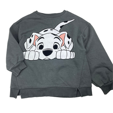 Girls Zara, Disney 101 Dalmations fleece lined sweater / jumper, GUC, size 8,  