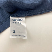 Load image into Gallery viewer, Boys Anko, navy cotton singlet / tank top, EUC, size 5,  