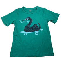 Load image into Gallery viewer, Boys KID, green cotton tee / top, skateboard, EUC, size 6,  