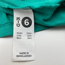 Load image into Gallery viewer, Boys KID, green cotton tee / top, skateboard, EUC, size 6,  