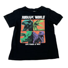 Load image into Gallery viewer, Boys Jurassic World, black cotton tee / top, GUC, size 3,  