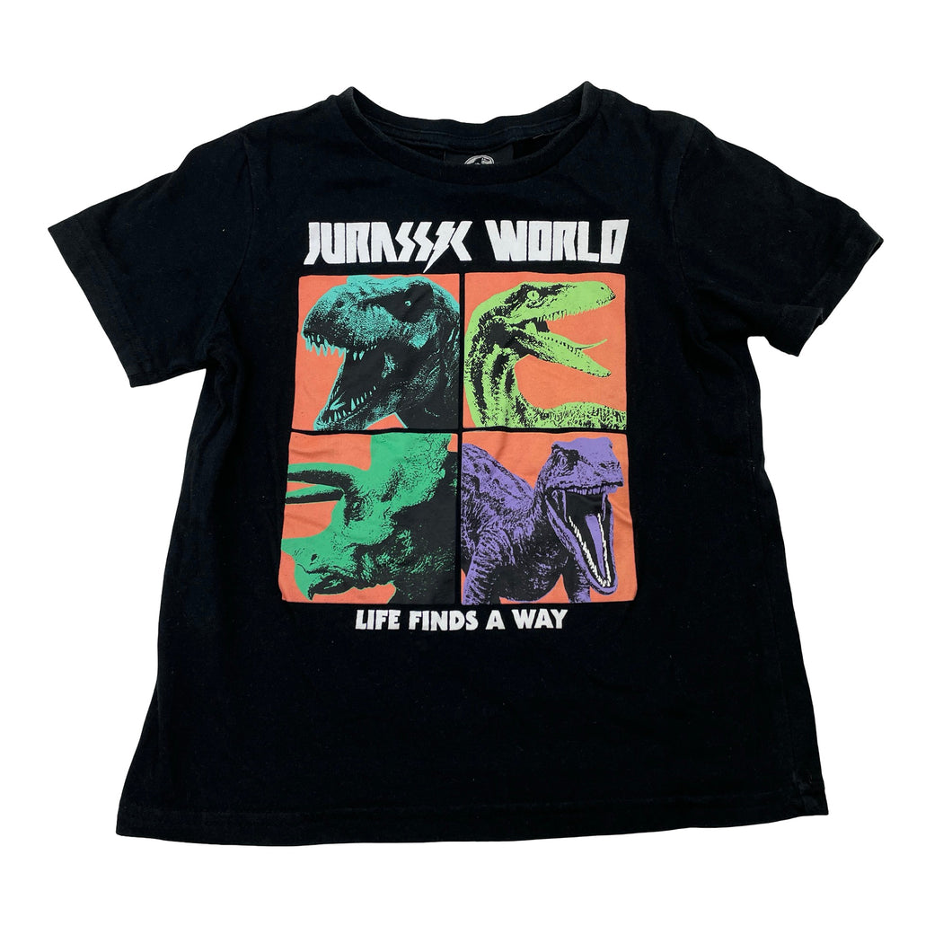 Boys Jurassic World, black cotton tee / top, GUC, size 3,  