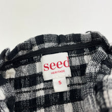 Load image into Gallery viewer, Girls Seed, shirred checked summer top, GUC, size 5,  