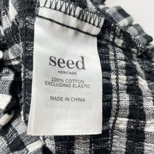 Girls Seed, shirred checked summer top, GUC, size 5,  