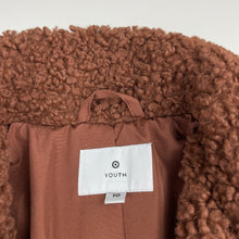 Load image into Gallery viewer, Girls Target, brown boucle open style jacket / coat, L: 70cm, EUC, size 10,  