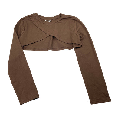 Girls SHEIN, cropped stretchy long sleeve top, EUC, size 9,  