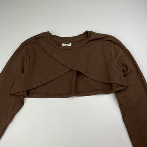 Girls SHEIN, cropped stretchy long sleeve top, EUC, size 9,  