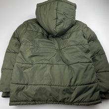 Load image into Gallery viewer, Boys Target, khaki hooded puffer jacket / coat, GUC, size 7,  