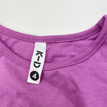 Load image into Gallery viewer, Girls KID, cotton tee / top, tulle &amp; sequin trim, EUC, size 4,  