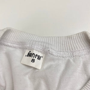 Boys Bonebi, white tee / top, GUC, size 8,  