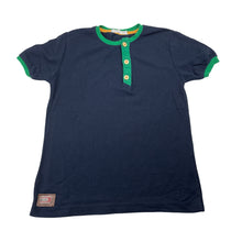 Load image into Gallery viewer, Boys ACAR BOYS, navy cotton henley top, GUC, size 6-7,  