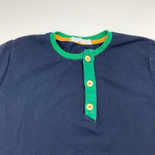 Load image into Gallery viewer, Boys ACAR BOYS, navy cotton henley top, GUC, size 6-7,  