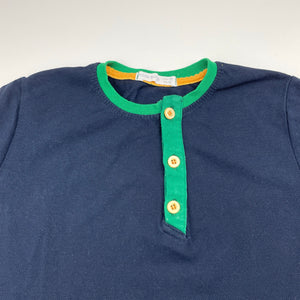 Boys ACAR BOYS, navy cotton henley top, GUC, size 6-7,  