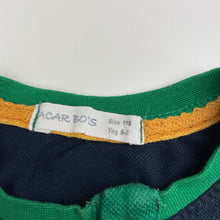 Load image into Gallery viewer, Boys ACAR BOYS, navy cotton henley top, GUC, size 6-7,  