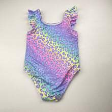 Load image into Gallery viewer, Girls Wave Zone, colourful swim one-piece, EUC, size 4,  