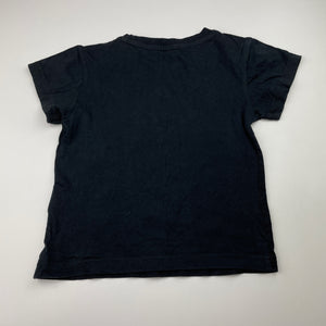 Girls Adidas, black cotton tee / top, GUC, size 4,  