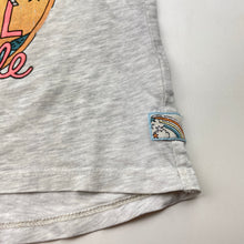Load image into Gallery viewer, Girls Next, grey marle tee / top, unicorn, FUC, size 4-5,  