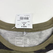 Load image into Gallery viewer, Boys Clothing &amp; Co, camo print tee / top, NEW, size 8,  