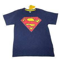 Load image into Gallery viewer, Boys DC Comics, Superman navy cotton tee / top, NEW, size 9-10,  