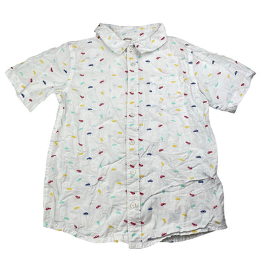 Boys Milkshake, lightweight cotton short sleeve shirt, cars, GUC, size 7,  