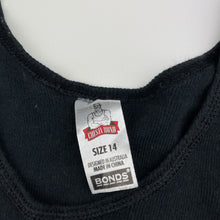 Load image into Gallery viewer, Boys Bonds, black cotton chesty singlet top, GUC, size 14,  