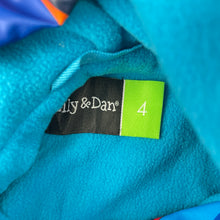 Load image into Gallery viewer, Boys Lily &amp; Dan, fleece lined waterproof jacket / coat, EUC, size 4,  