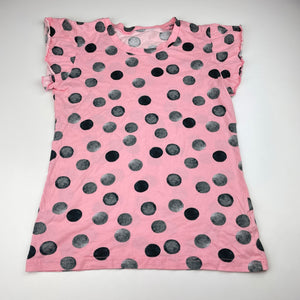 Girls Jasmil, pink cotton pyjama top & shorts, GUC, size 12,  