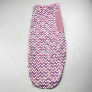 Girls Baby Studio, lightweight cotton swaddle bag, 3kg - 6.5kg, EUC, size 000-00,  