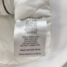 Load image into Gallery viewer, Boys BABAHLU, white bomber jacket, EUC, size 1,  