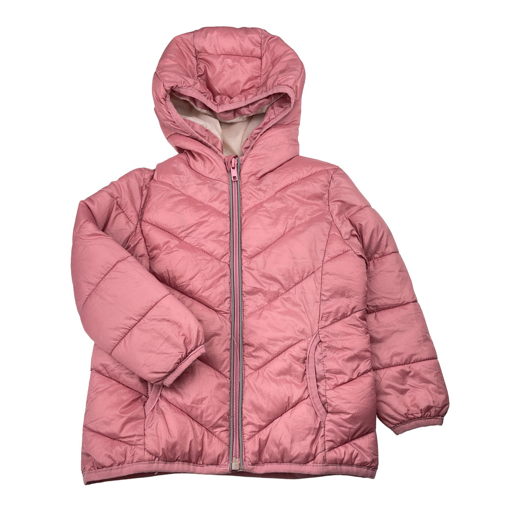 Girls Higgledee, pink hooded jacket / coat, GUC, size 2,  