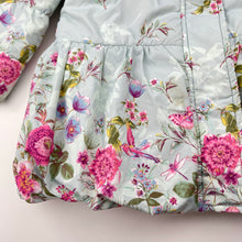 Load image into Gallery viewer, Girls Monsoon, fleece lined floral jacket / coat, light mark lower front, FUC, size 2-3,  