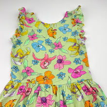 Load image into Gallery viewer, Girls Bonds, floral stretchy dress, no size, armpit to armpit: 26.5cm, FUC, size 2-3, L: 52cm