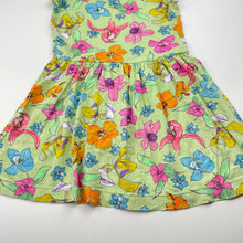 Load image into Gallery viewer, Girls Bonds, floral stretchy dress, no size, armpit to armpit: 26.5cm, FUC, size 2-3, L: 52cm