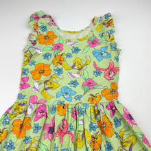 Load image into Gallery viewer, Girls Bonds, floral stretchy dress, no size, armpit to armpit: 26.5cm, FUC, size 2-3, L: 52cm