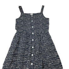 Load image into Gallery viewer, Girls Anko, navy &amp; white viscose summer dress, EUC, size 10, L: 74cm