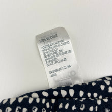 Load image into Gallery viewer, Girls Anko, navy &amp; white viscose summer dress, EUC, size 10, L: 74cm