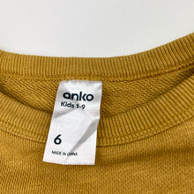 Load image into Gallery viewer, Boys Anko, embroidered cotton sweater / jumper, tiger, FUC, size 6,  