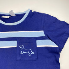 Load image into Gallery viewer, Boys Peter Alexander, cotton pyjama tee / top, discolouration neck, FUC, size 14,  