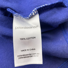 Load image into Gallery viewer, Boys Peter Alexander, cotton pyjama tee / top, discolouration neck, FUC, size 14,  