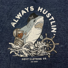 Load image into Gallery viewer, Boys OOVY, knit denim long sleeve top, shark, light wear on cuffs, FUC, size 3,  