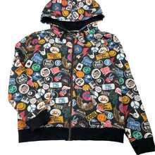 Load image into Gallery viewer, Boys Rock Your Kid, stretch cotton zip hoodie sweater, wash fade, FUC, size 10,  