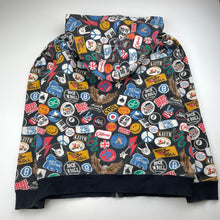 Load image into Gallery viewer, Boys Rock Your Kid, stretch cotton zip hoodie sweater, wash fade, FUC, size 10,  