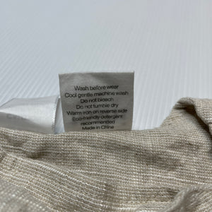 Unisex Toshi, cotton / linen romper / shortalls, EUC, size 2,  