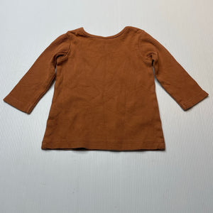 Unisex Dymples, organic cotton blend long sleeve top, GUC, size 000,  